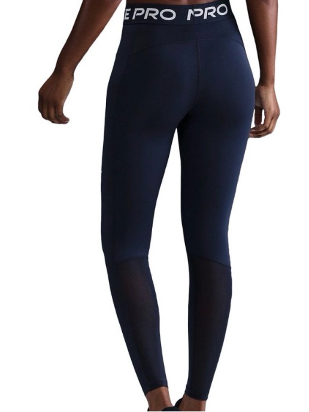 Nike Pro Women's Mid-Rise Mesh-Paneled Leggings